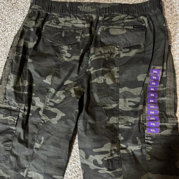 Sanctuary Scout Pants Mens 2XL Camo Poplin Surplus Straight Leg Drawcord Cargo - Picture 7 of 12